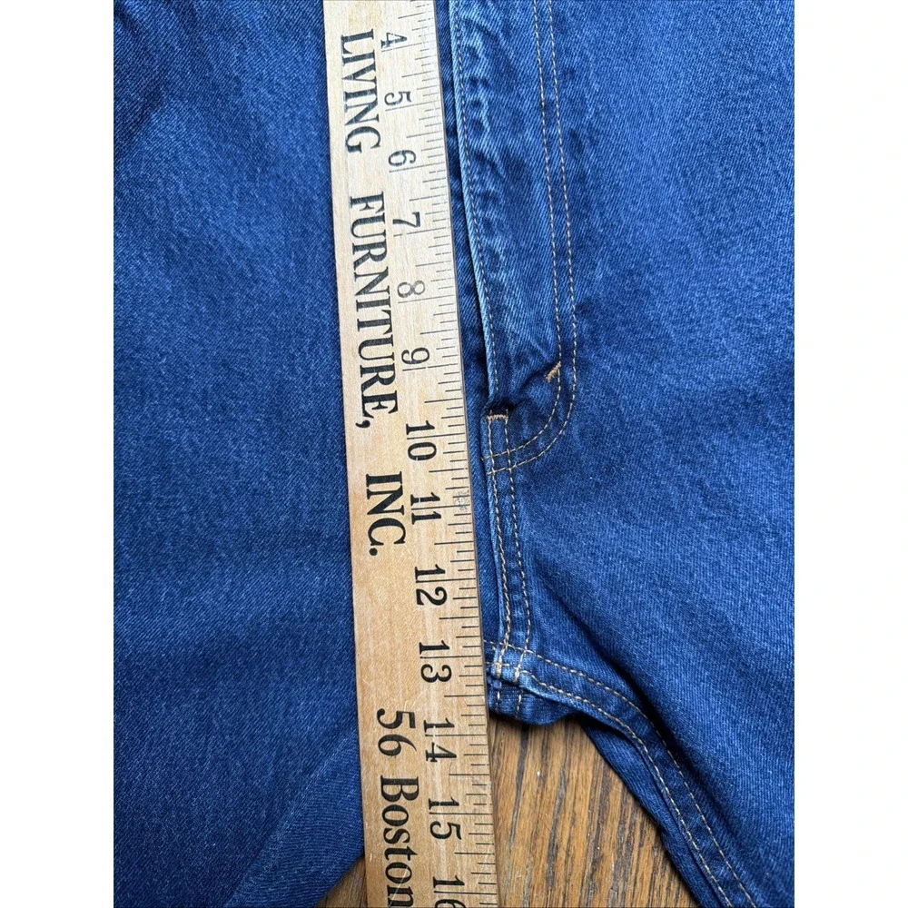 Levi's 505 Jeans Mens 44x30 Relaxed Fit Wide Leg Blue Medium/Dark Wash Levis EUC